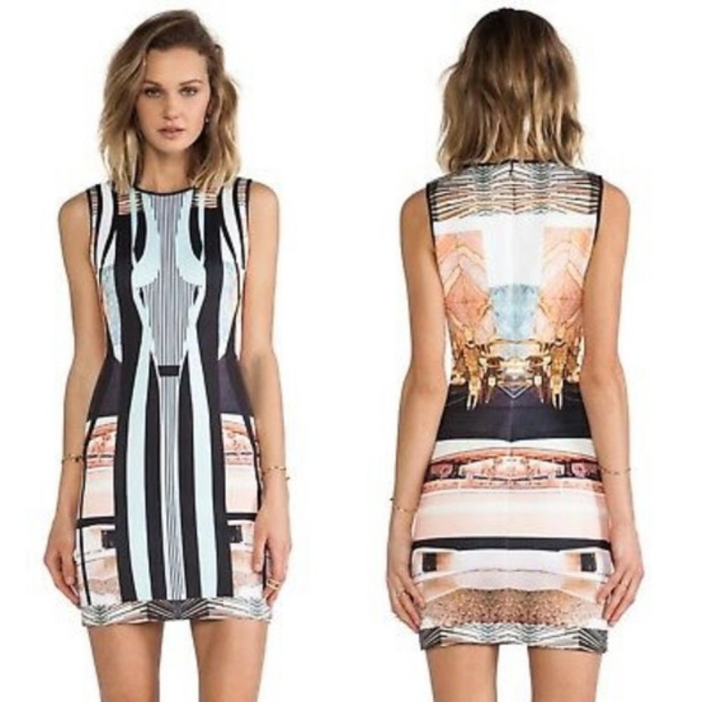 Clover Canyon Desert Home Neoprene Dress | S